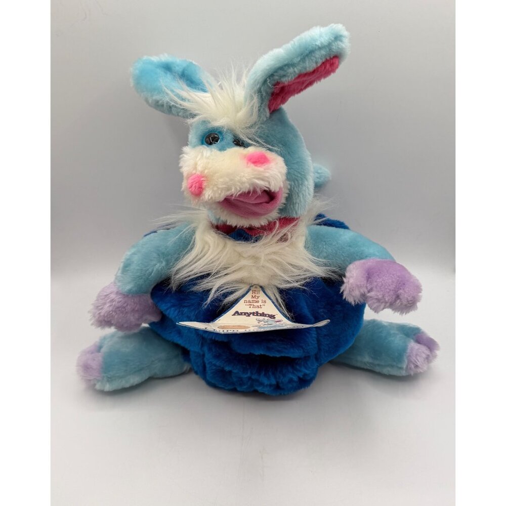 1986 Worlds of Wonder "That" Teddy Ruxpin Reversible Hand Puppet Stuffed Plush